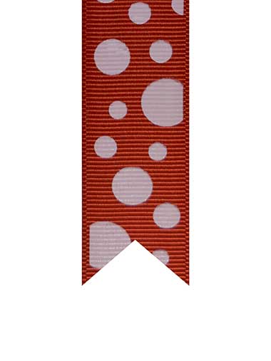 Asymmetric Spotted Grosgrain Ribbons