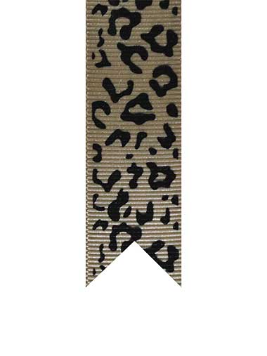 Leopard Grosgrain Ribbons