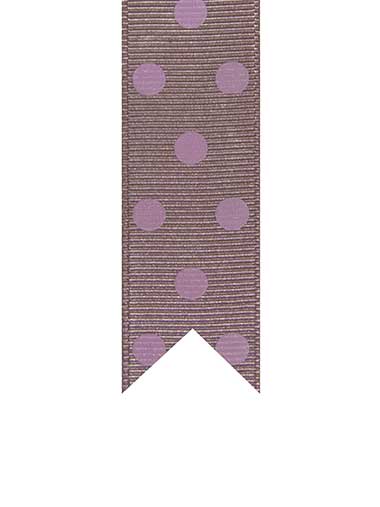 Pink Spotted Grosgrain Ribbons