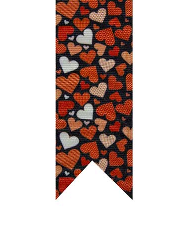 Red Hearts Grosgrain Ribbons