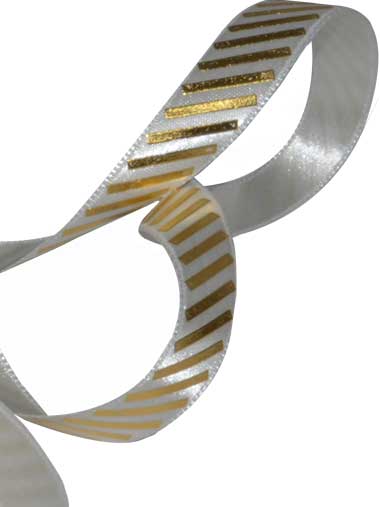 Cross Striped Satin Ribbons