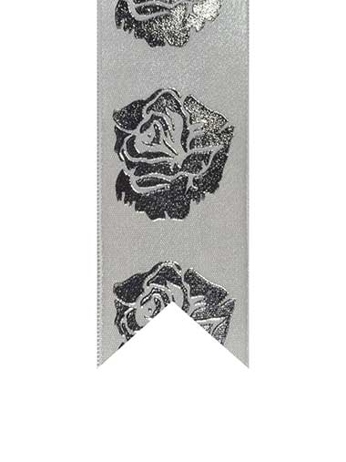 Rose Printed Satin Ribbons