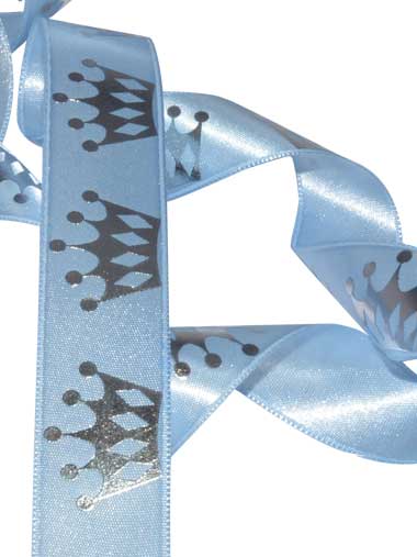 King Crown Printed Satin Ribbons