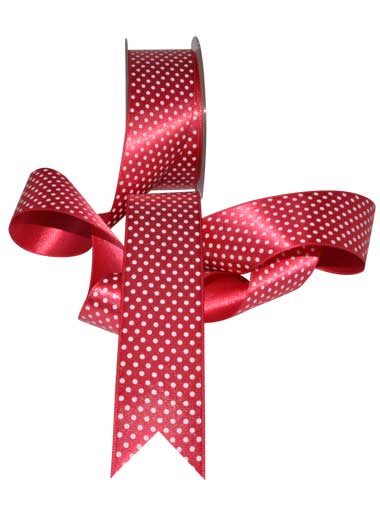 Spotted Satin Ribbons