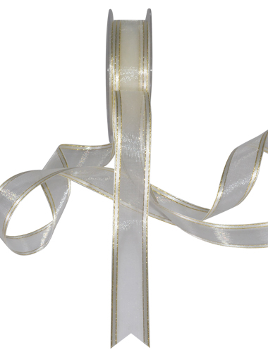 Glitter Edge Soft Transparent Ribbons