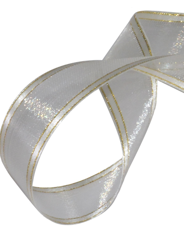 Glitter Edge Soft Transparent Ribbons