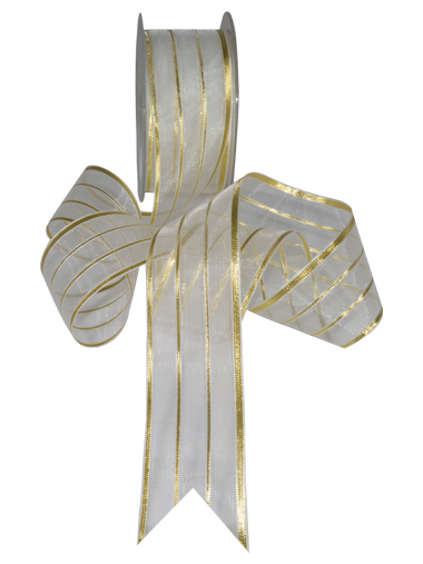 Glitter Striped Transparent Ribbons